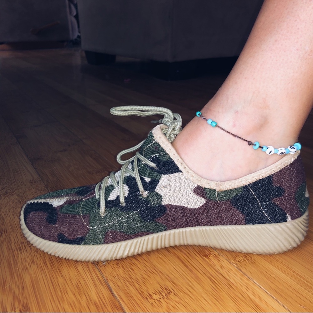 Camo boutique tennis shoes